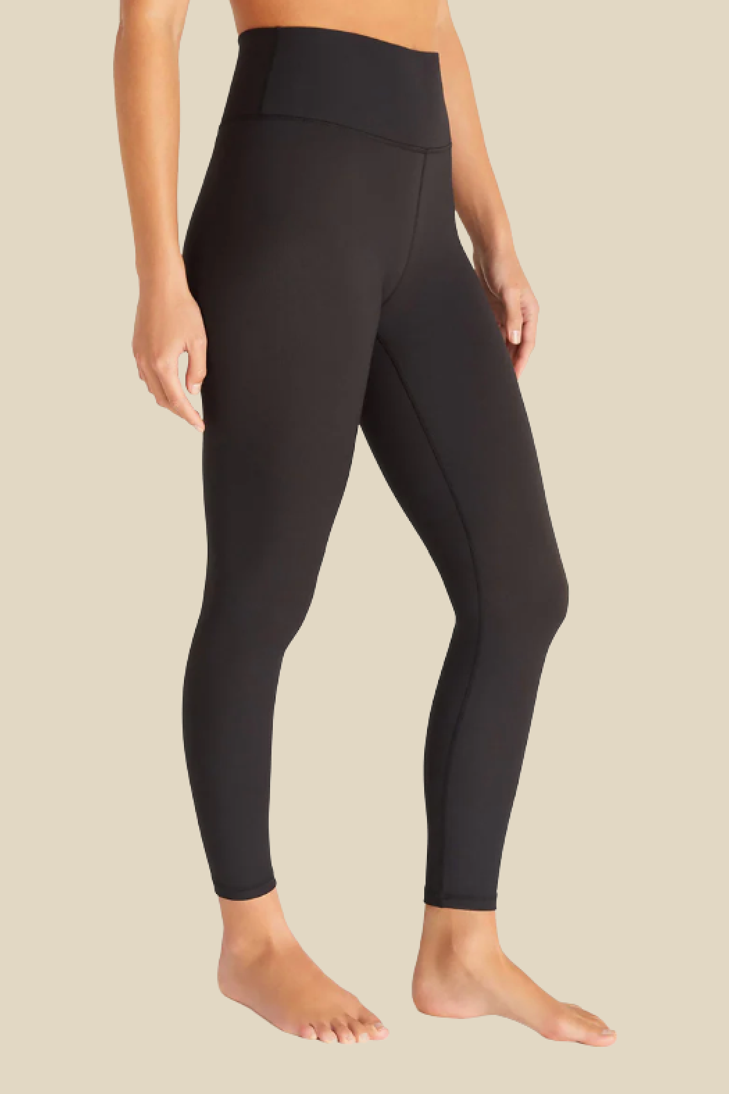 High Waisted Textured Plus Size 7/8 Leggings