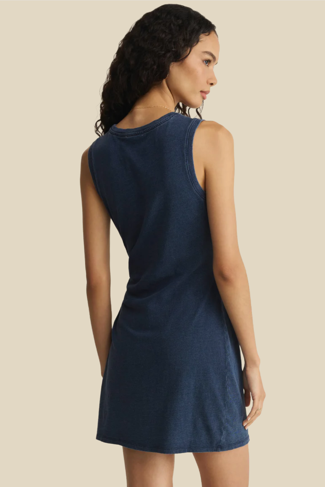 Mattie Jersey Denim Mini