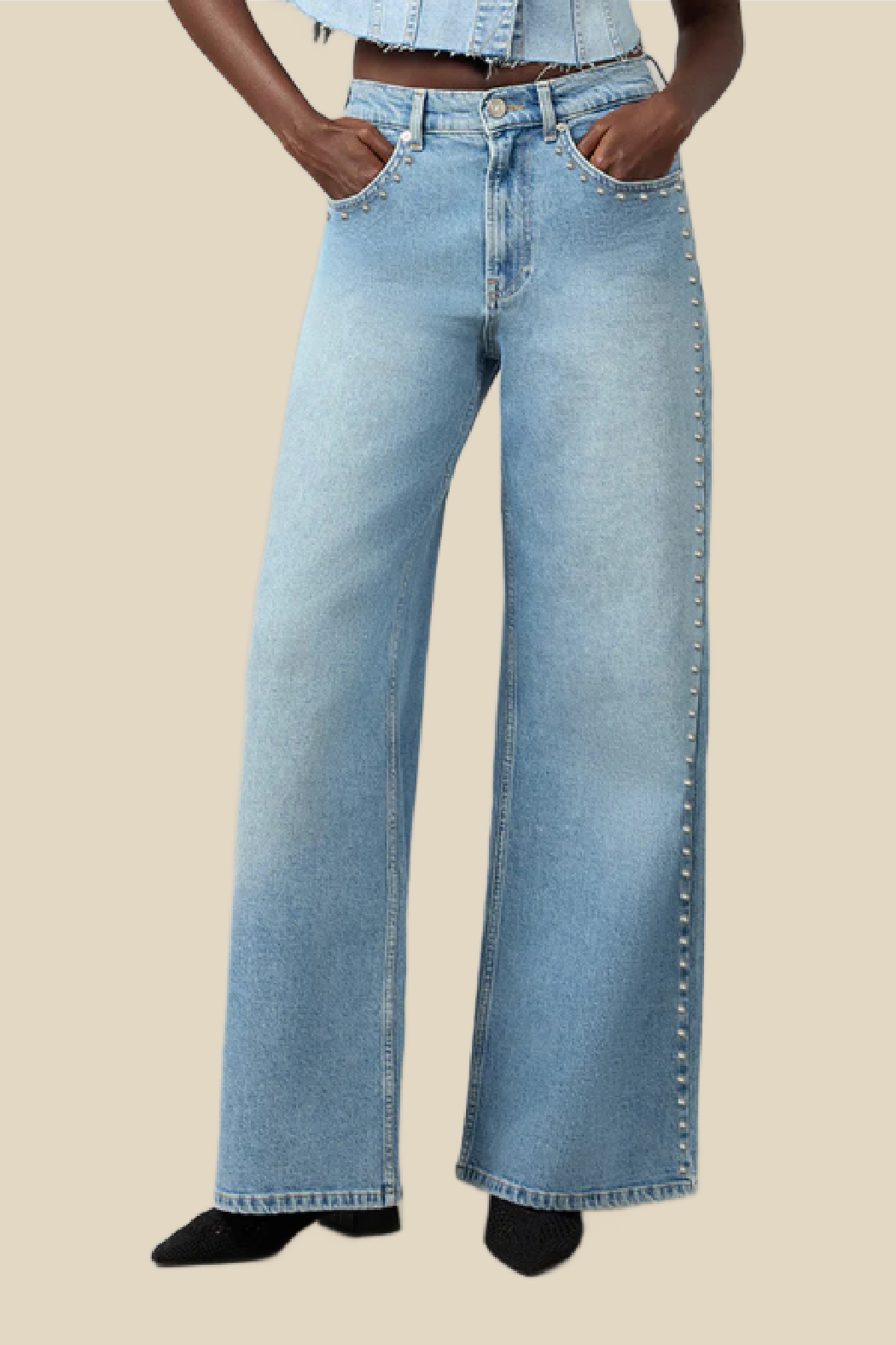 Milan Studded Wide Leg