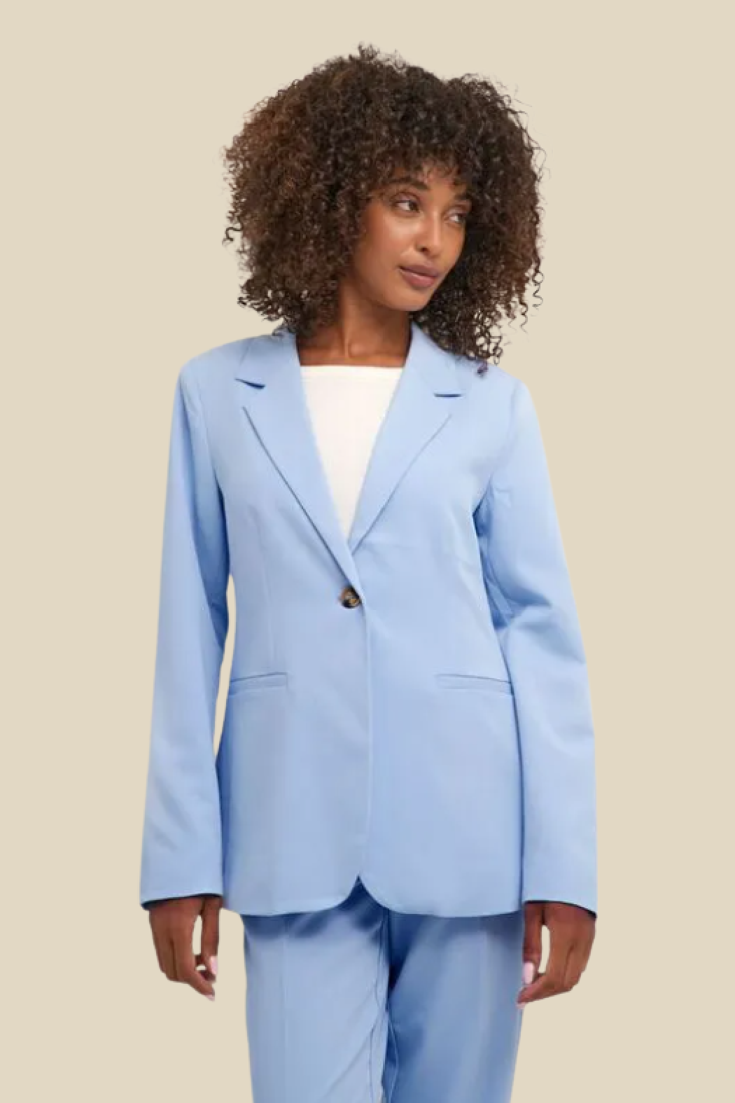 Pastel blue 2025 blazer womens