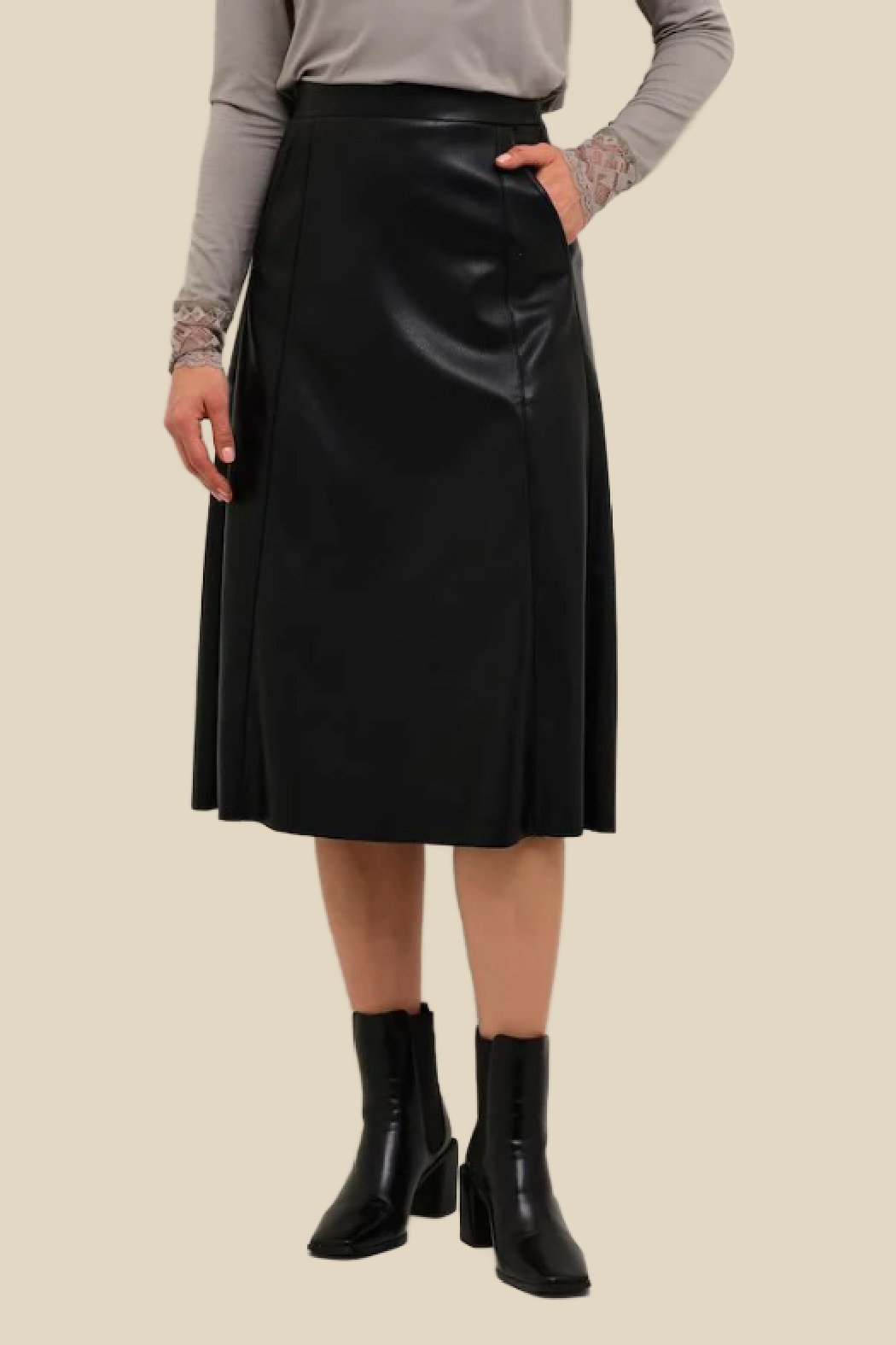 Leather skirt edmonton hot sale