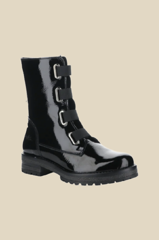 Pause Patent Zip Up Boots