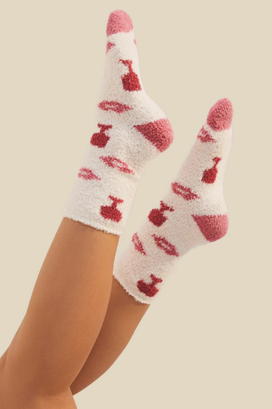 Plush Wine Socks