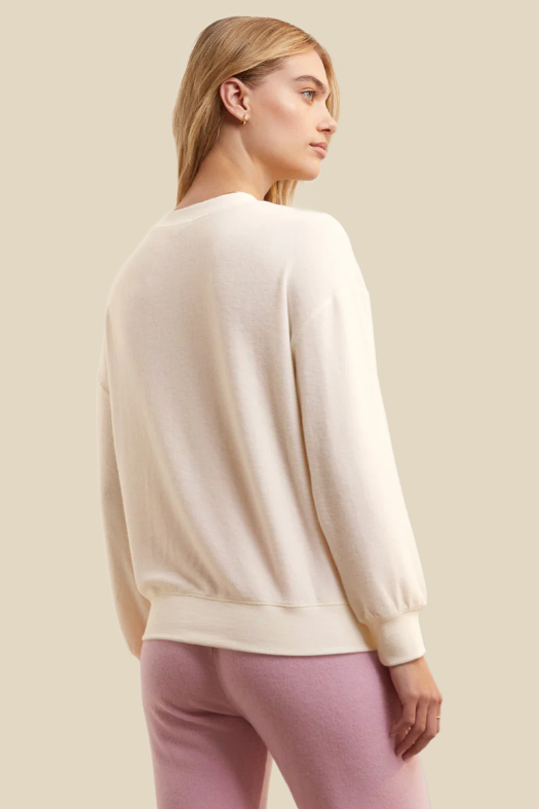 Relaxed Champagne Sweatshirt