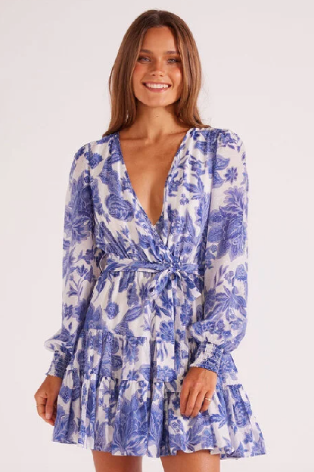 perla mini dress PERLA Flared Mini Dress