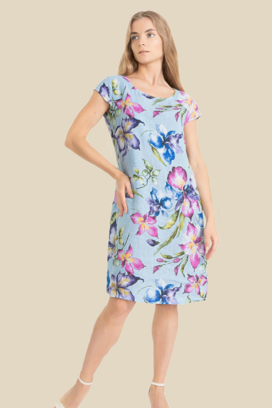 Floral Linen Dress