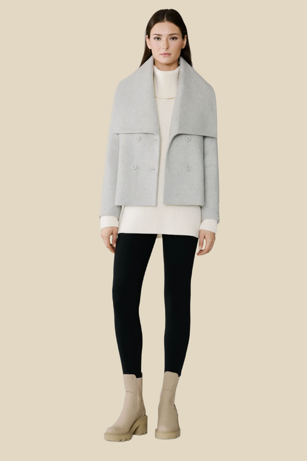 Tala Double Breasted Wool