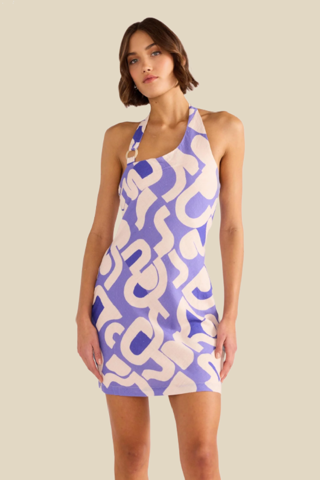 Iris Asymmetric Mini Dress