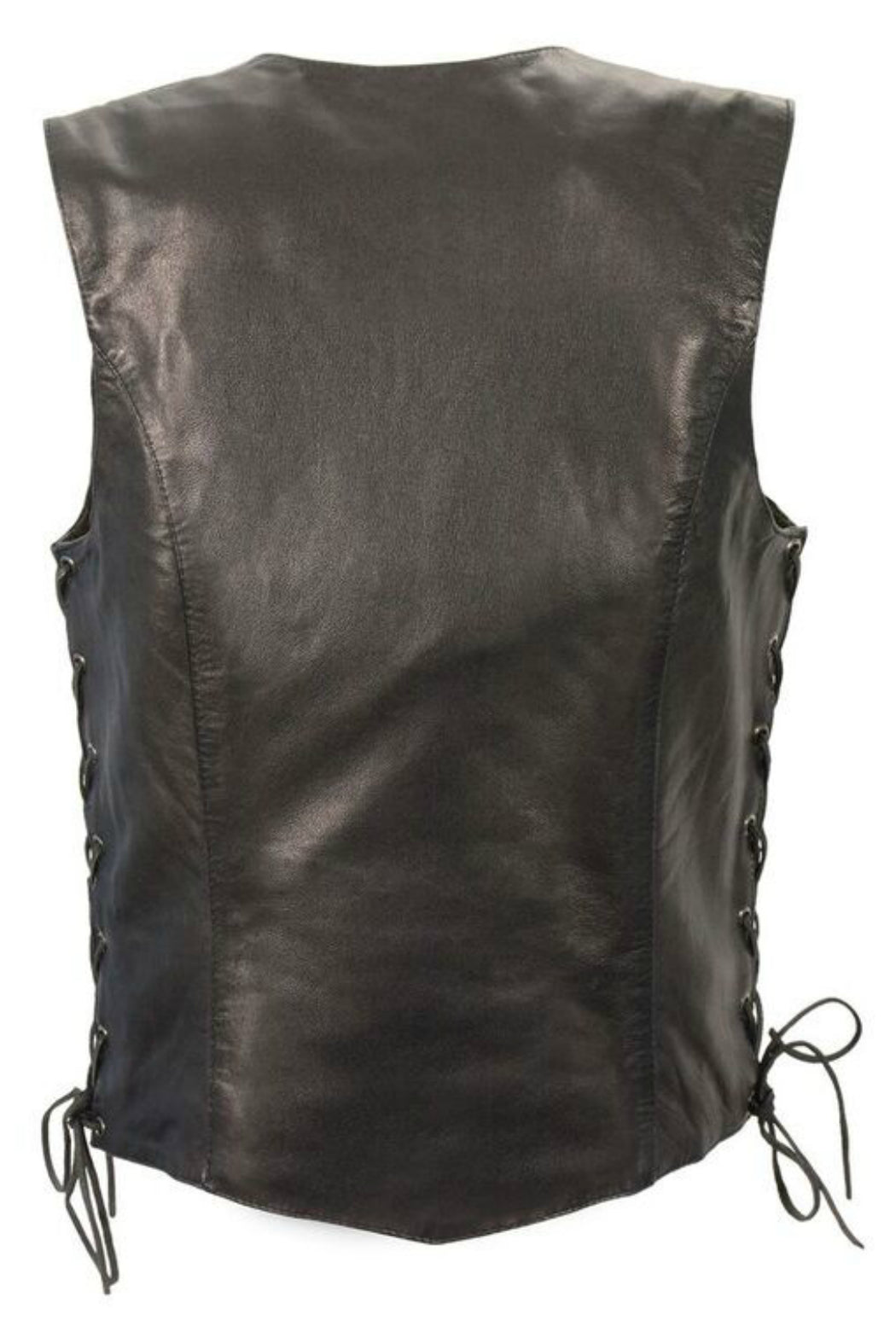 Ladies Side Lace Four Snap Vest #4546