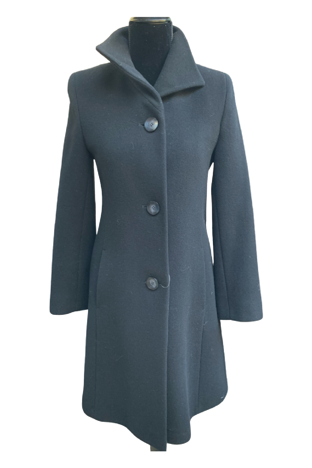 Navy blue sales wool coat