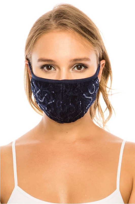 Sequin Lace Mask