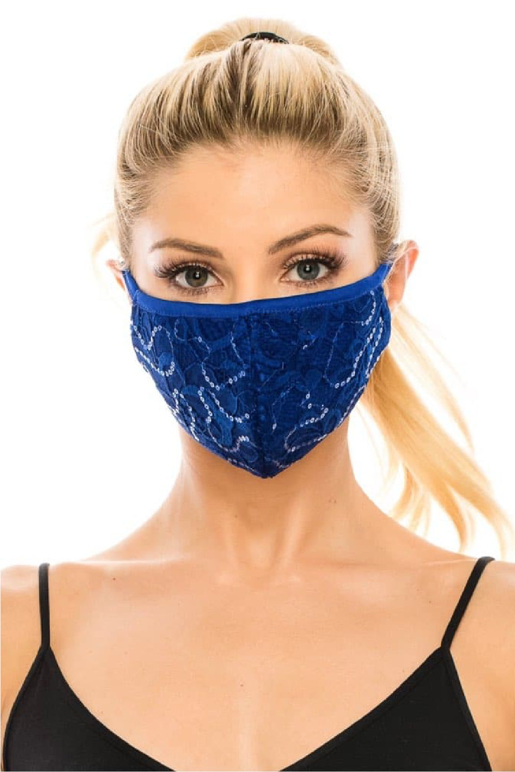 Sequin Lace Mask