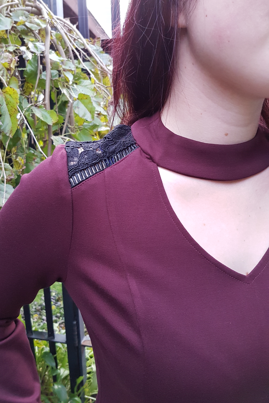 Stretch Choker Collar Top