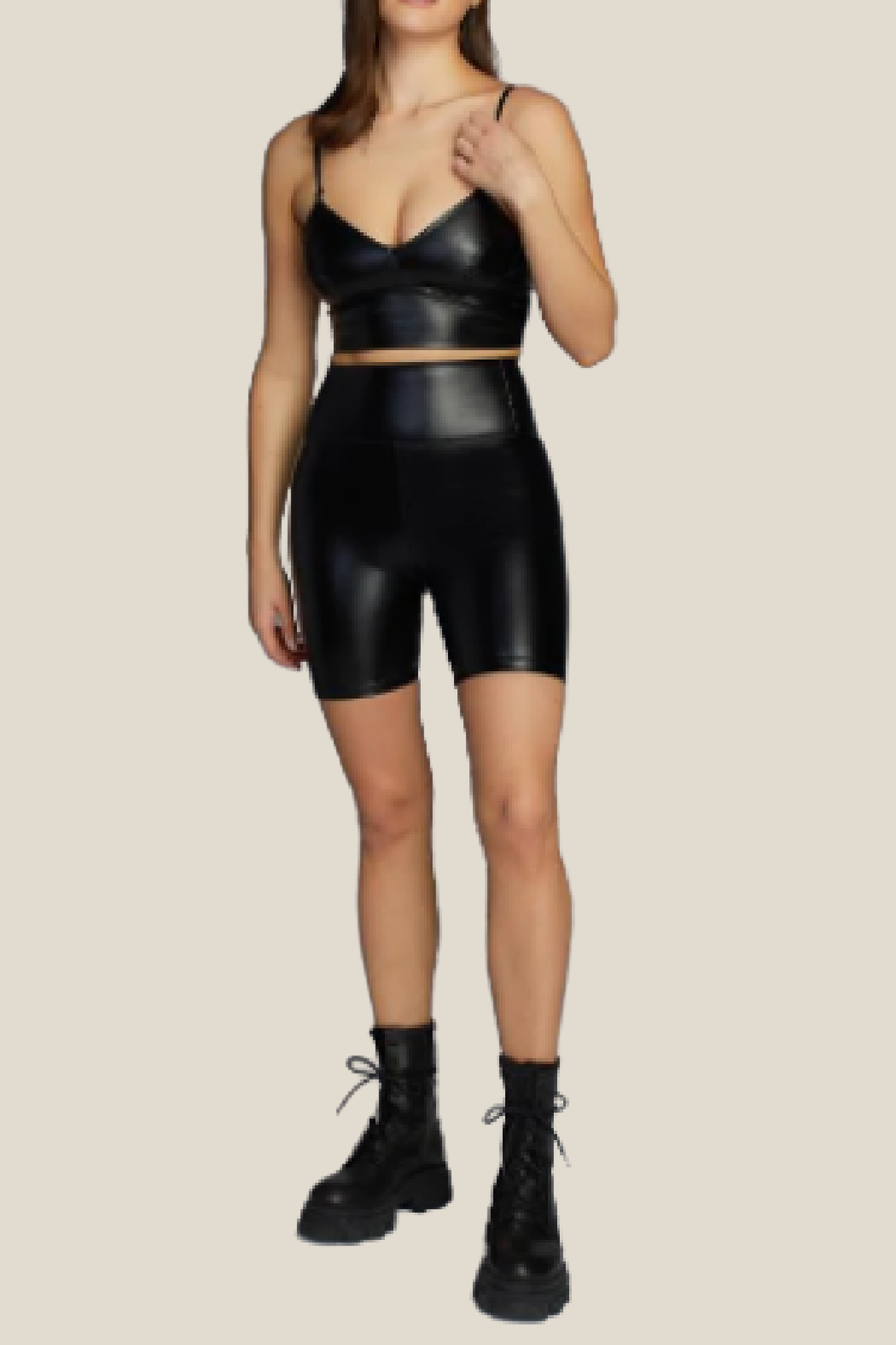 Cest Moi Leather Biker Short The Old Mill