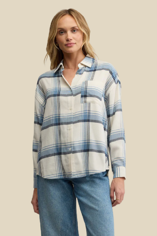 River Plaid Button Up