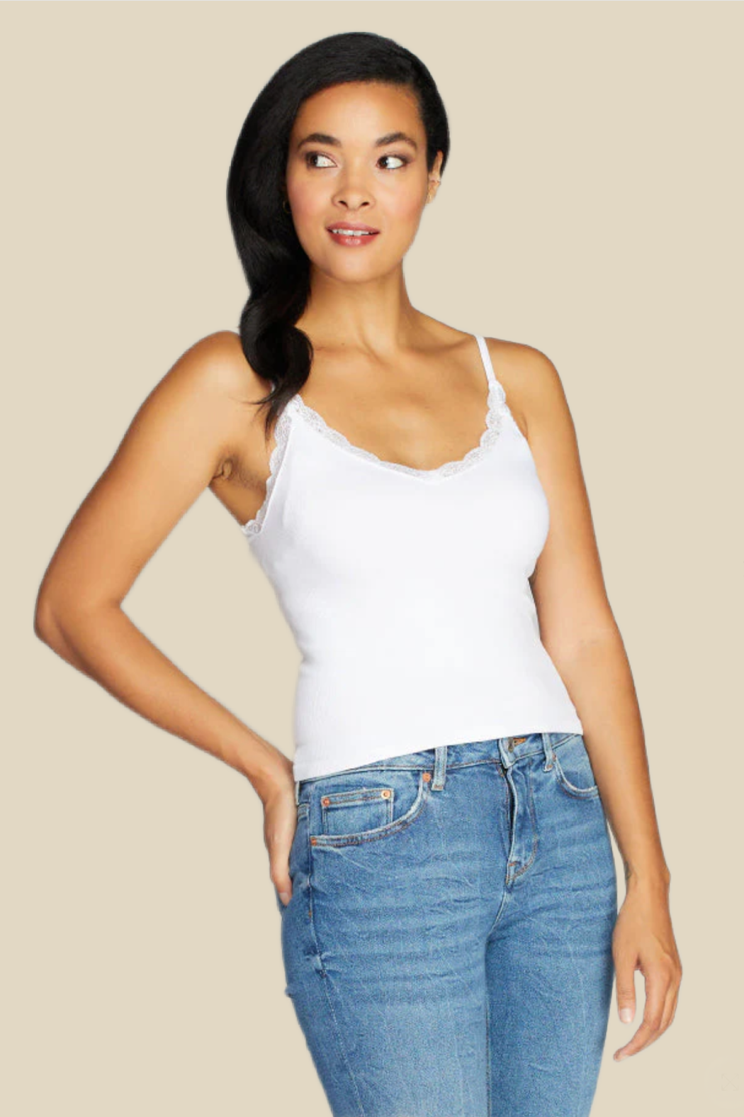 Lace Trim Tank