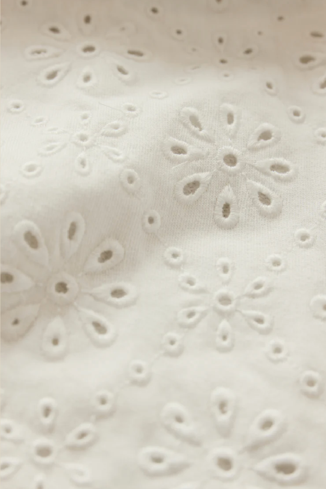 Mosaic Eyelet Sweatshirt
