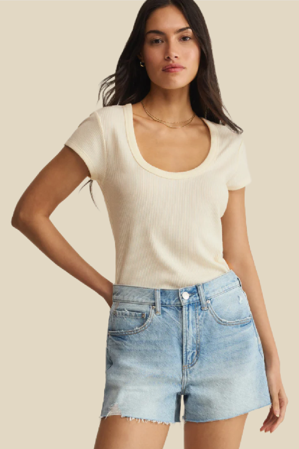 Leisurely Scoop Neck