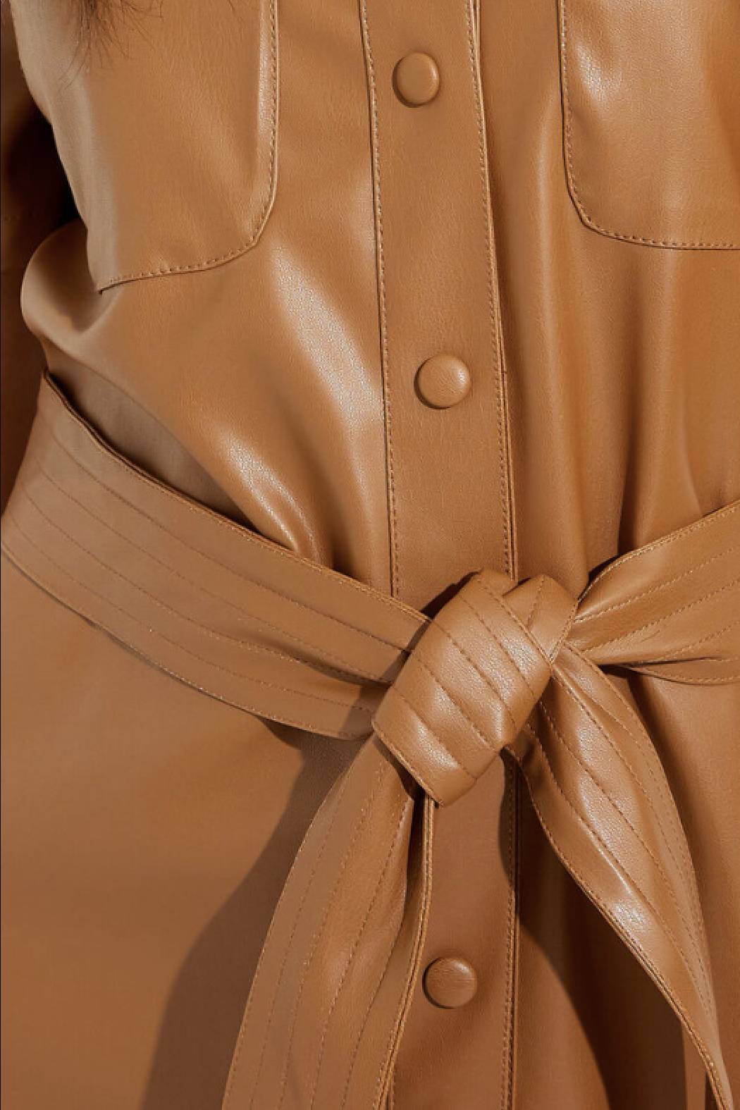 Faux Leather Shirt Dress The Old Mill Faux Leather Shirt Dress The Old Mill