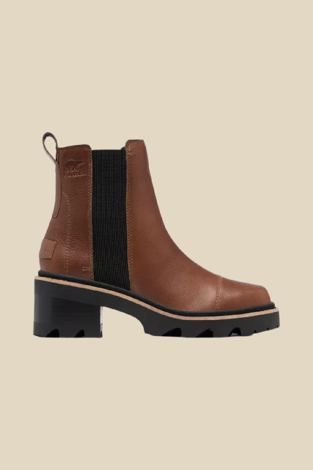 Brown platform chelsea sales boots