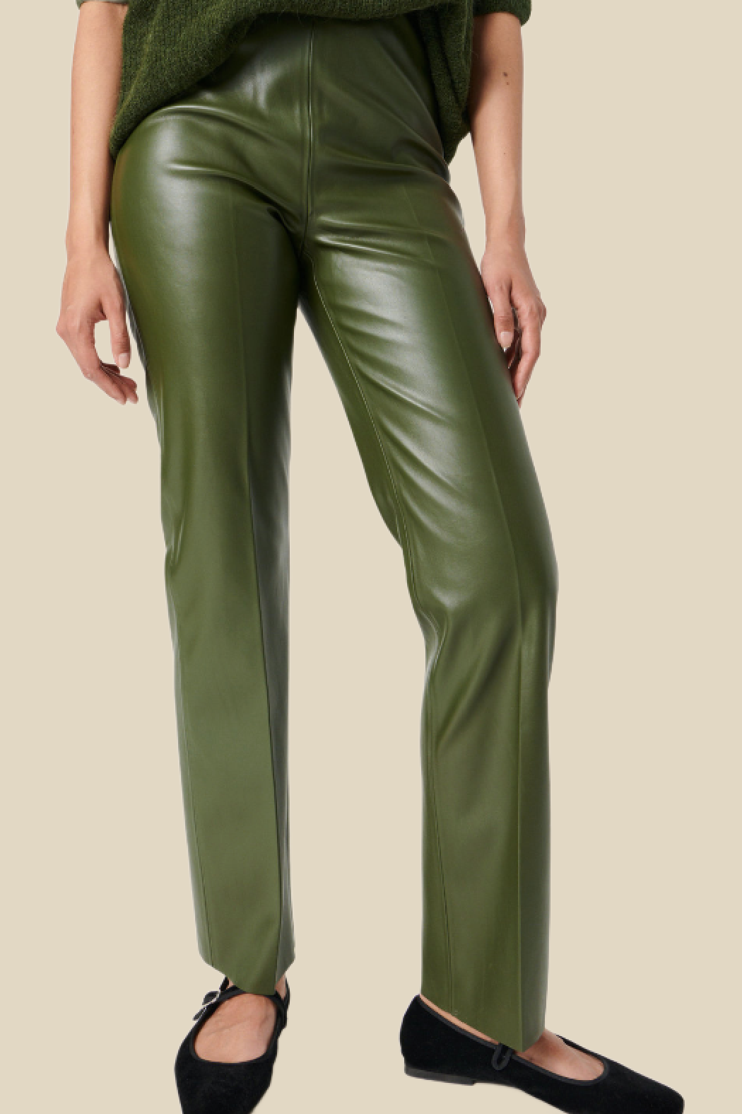 Kaylee Straight Faux Leather Pants