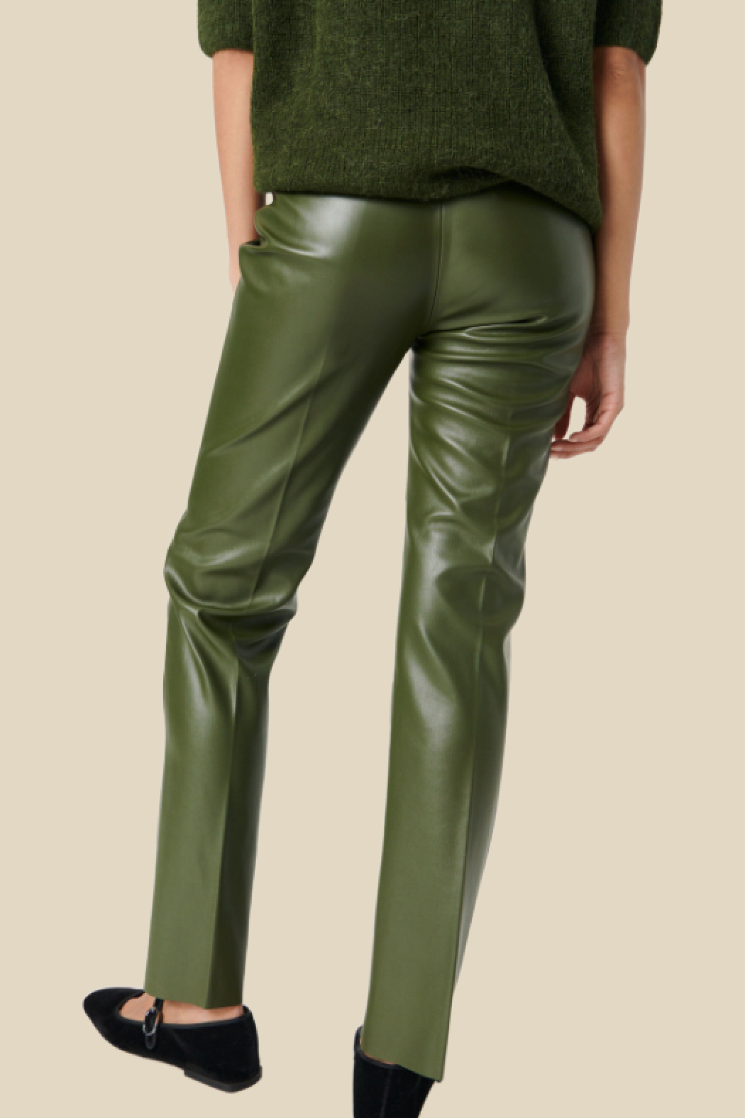 Kaylee Straight Faux Leather Pants