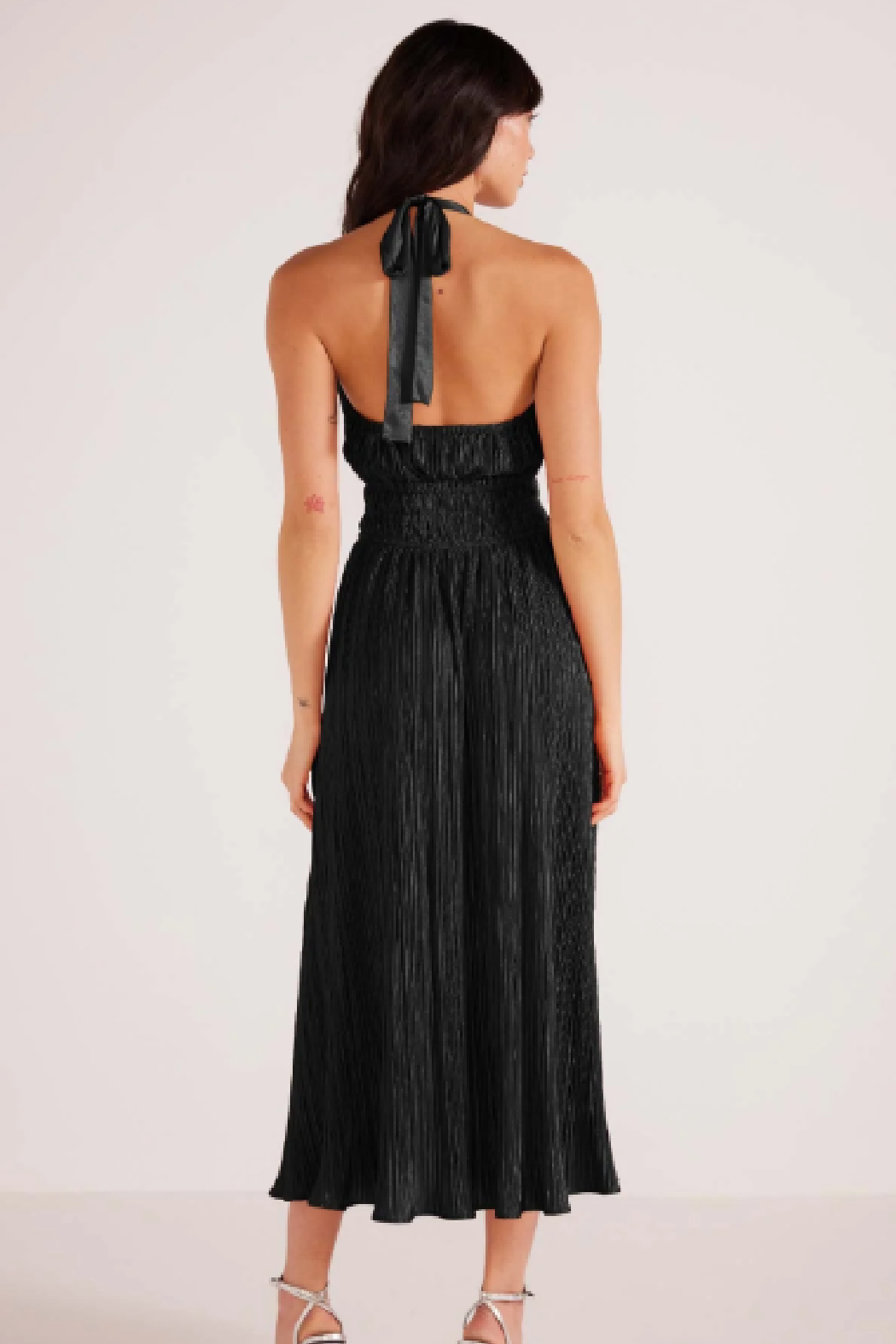 Gwen Plisse Halter Midi