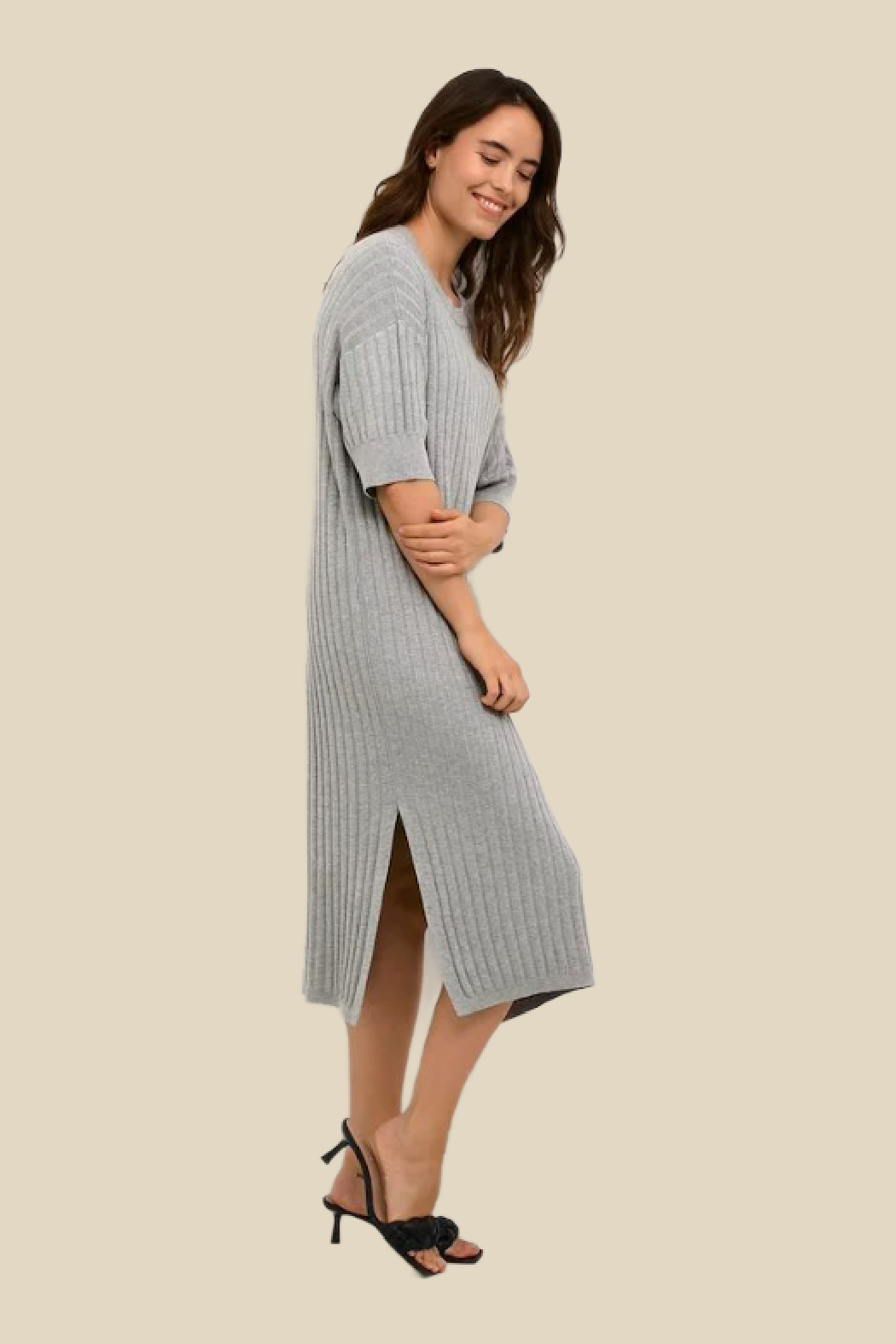 lolana knit dress Lolana Dress Beige