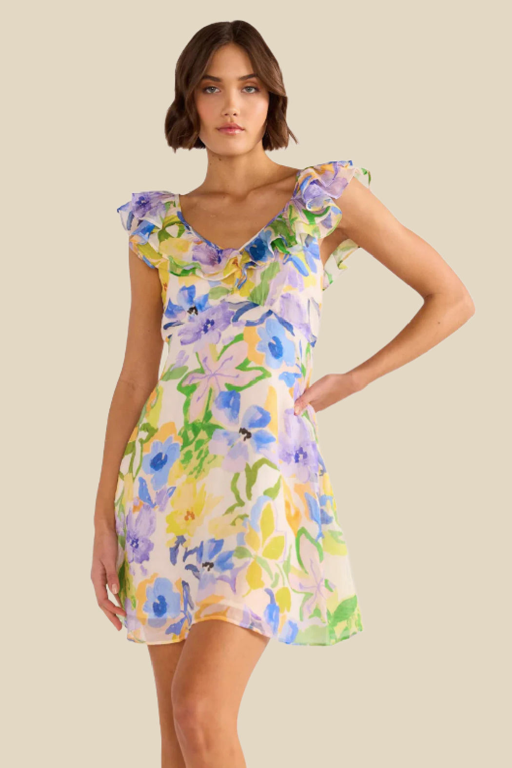 Fable Frill Mini Dress