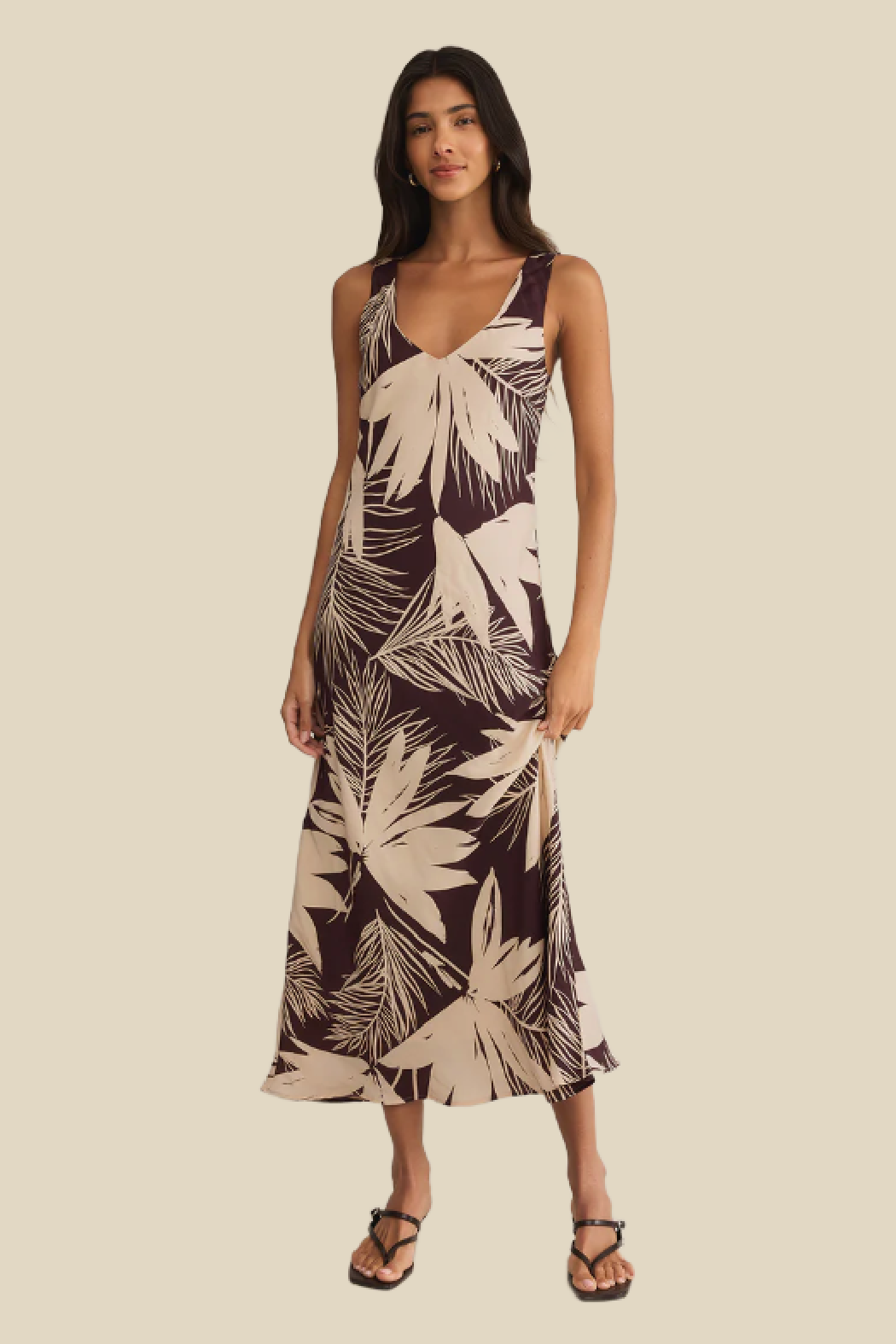 Hana Palm Maxi Dress