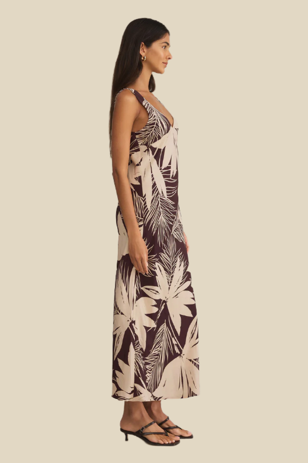 Hana Palm Maxi Dress