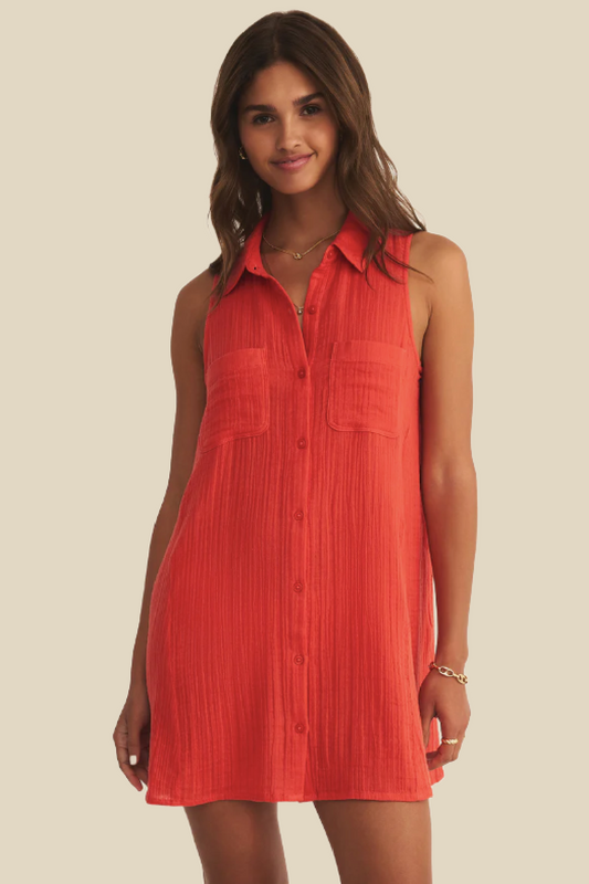 Gauze Mini Dress