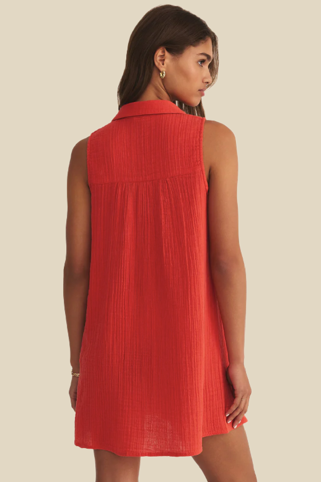 Gauze Mini Dress