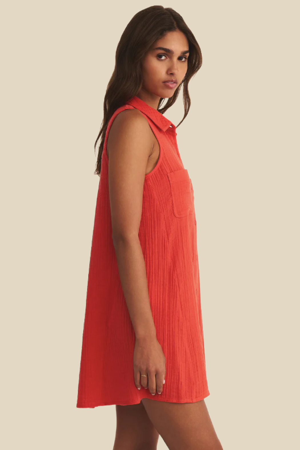 Gauze Mini Dress