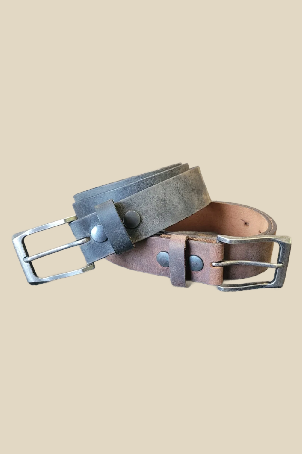 Men's Distressed Leather Belt