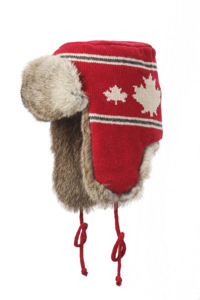 Knit Aviator with Rabbit Trim – Canada Series