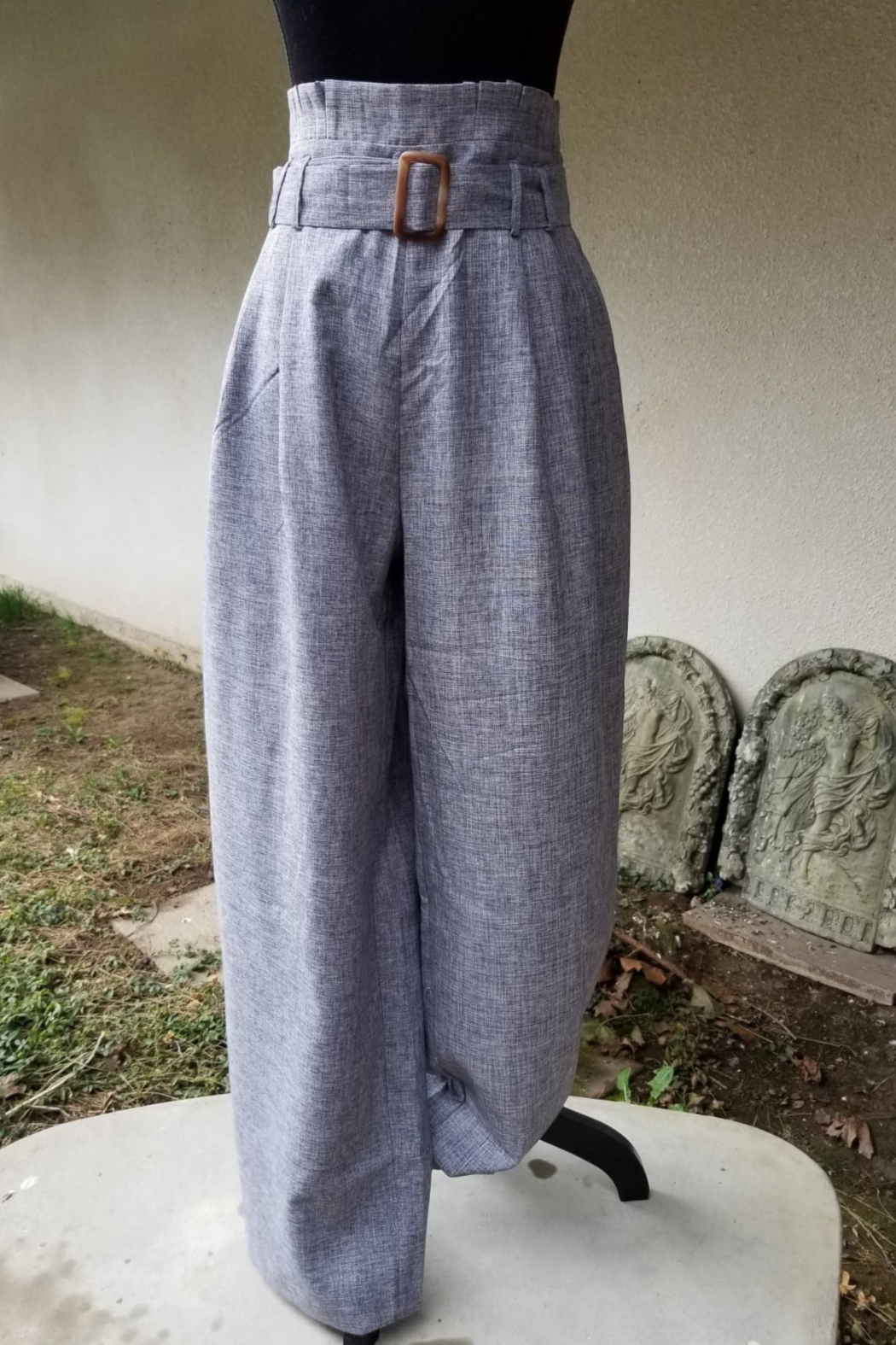 Wide Leg Belted Pant