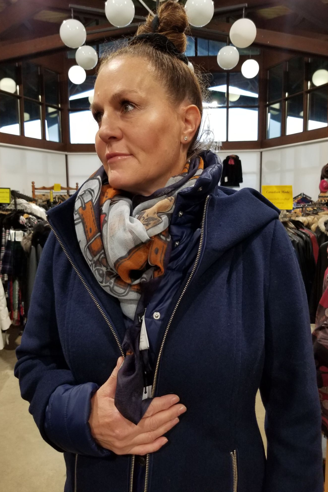 Giddy Up Lightweight Wool Printed Square Scarf