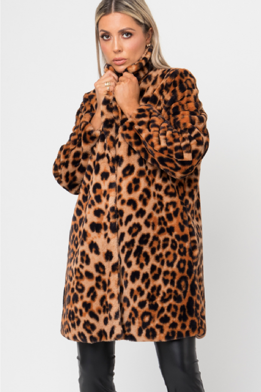 Gizelle Leopard Coat