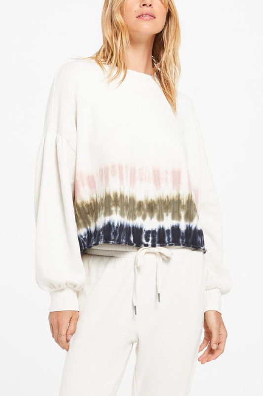 Tempest Stripe Tie-Dye Pullover