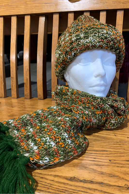 Knit Scarf Set