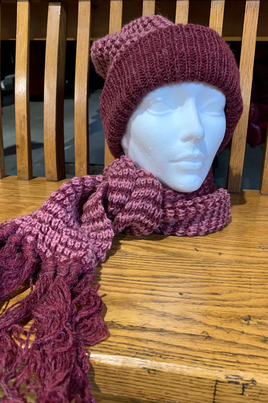 Knit Scarf Set