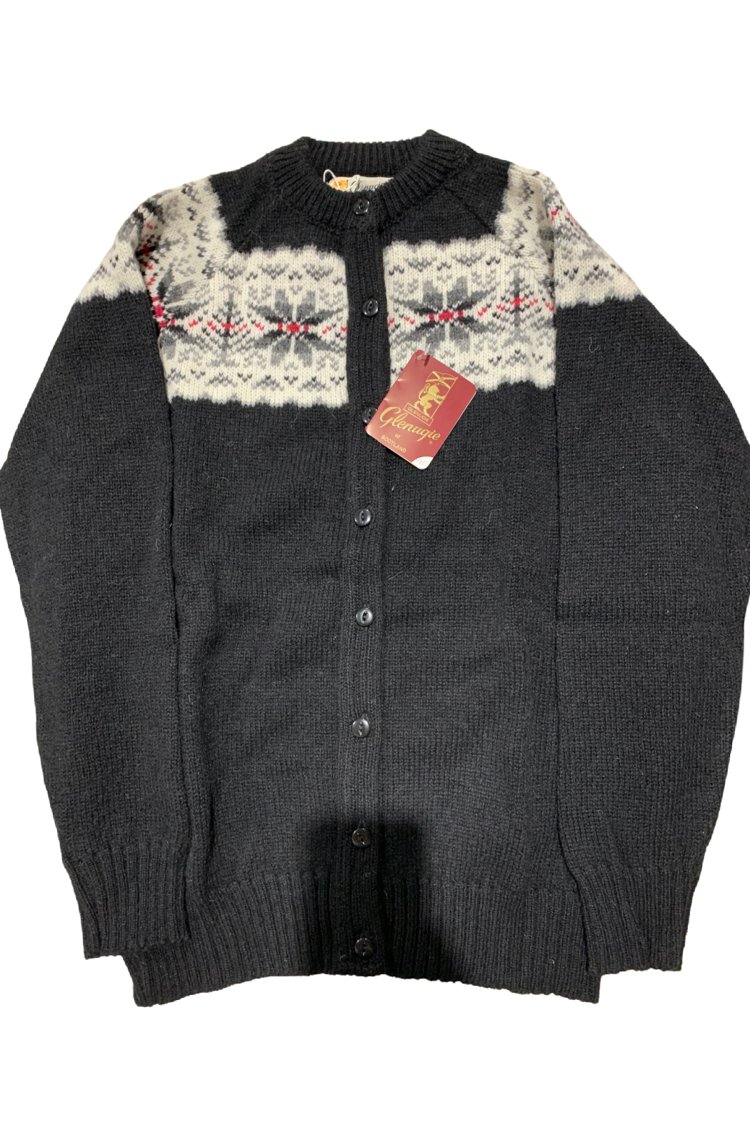 Glenugie Crew Neck Wool cardigan