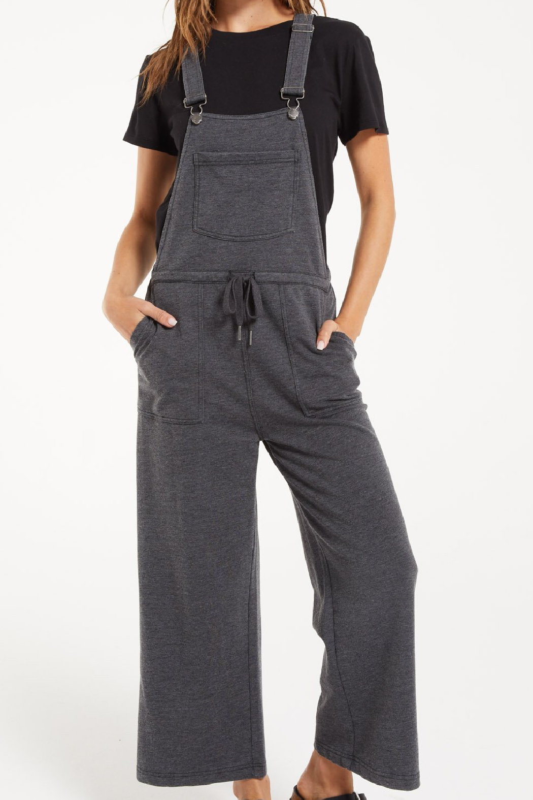 Cinched Waist Overalls