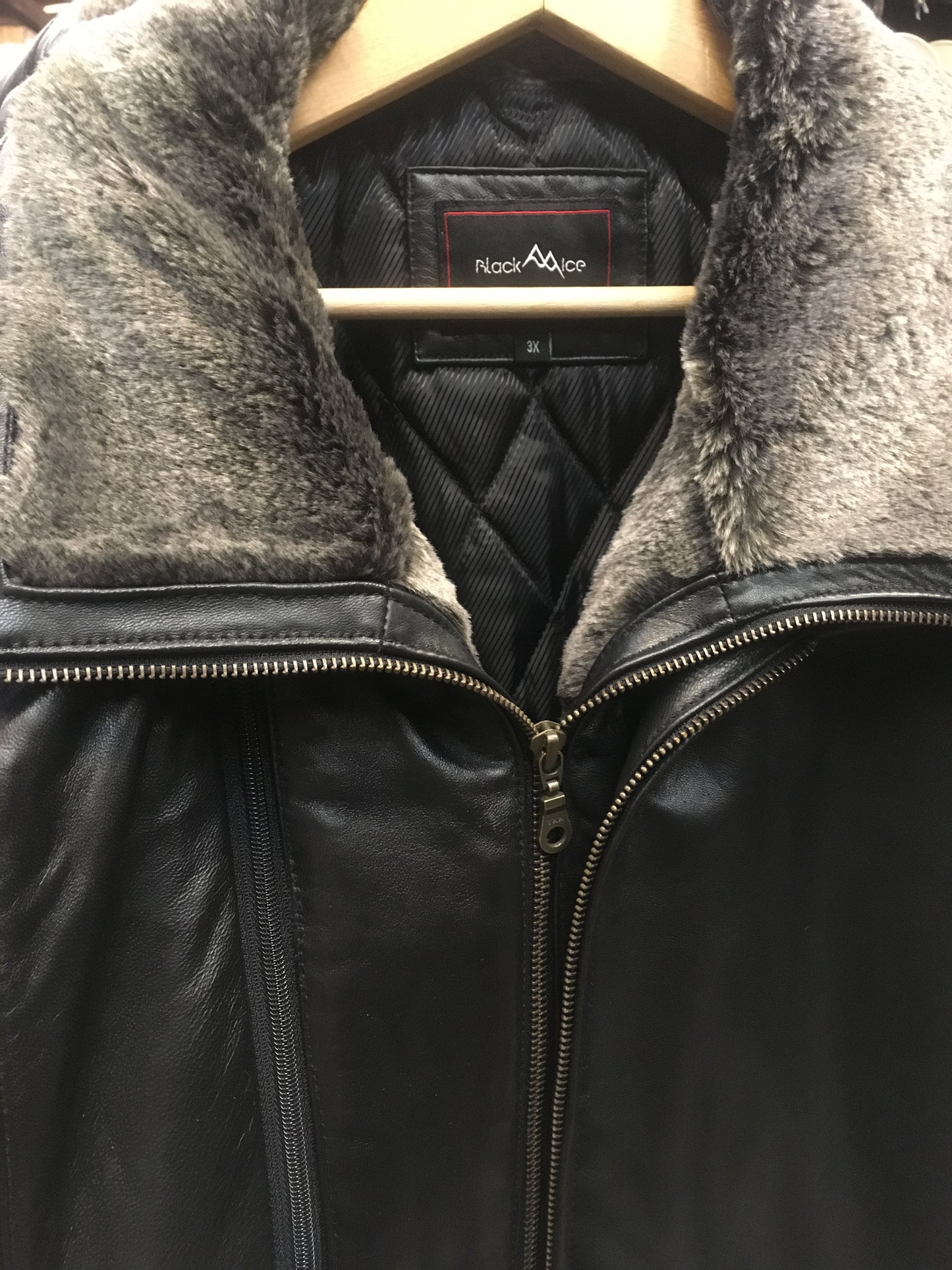 Black Ice Leather Jacket 5119
