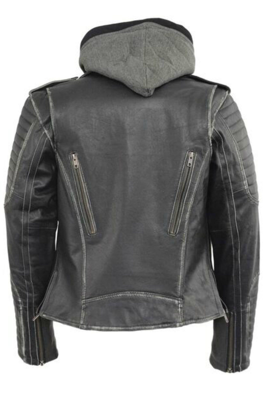 Ladies Distressed Jacket with Hood #2516 – The Old Mill