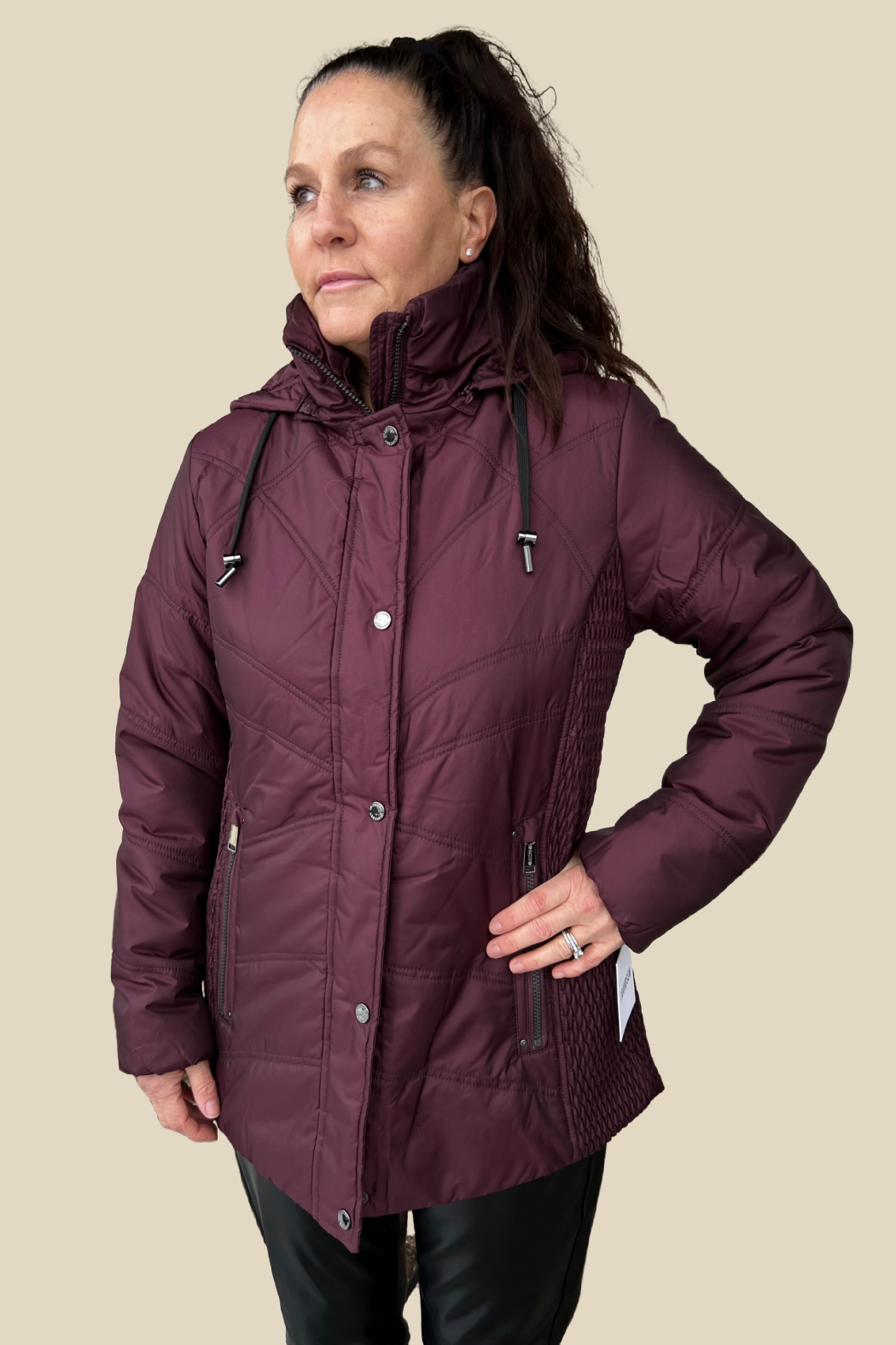 Joules gosfield shop jacket burgundy