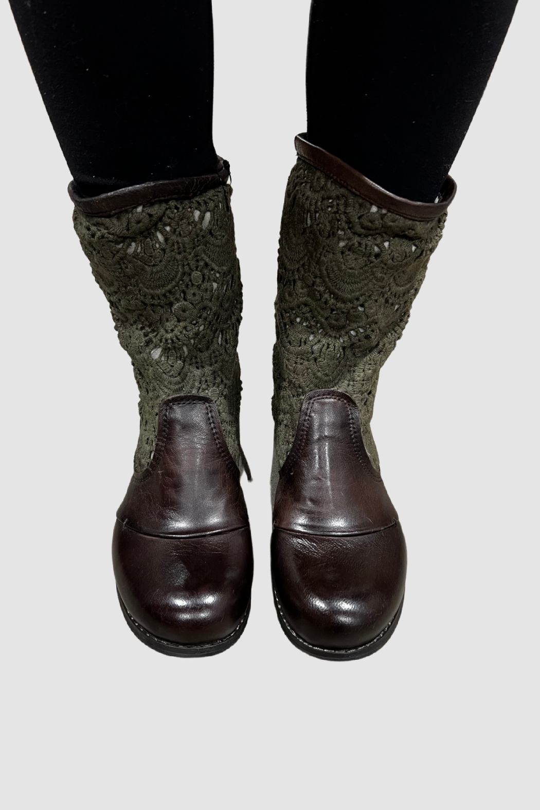 Bunker Lined Crochet Slouch Boot