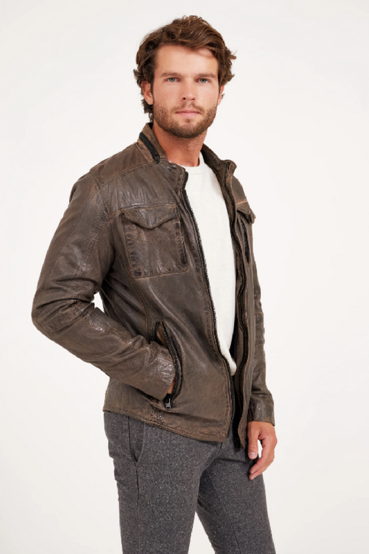 Men s Leather Outerwear The Old Mill