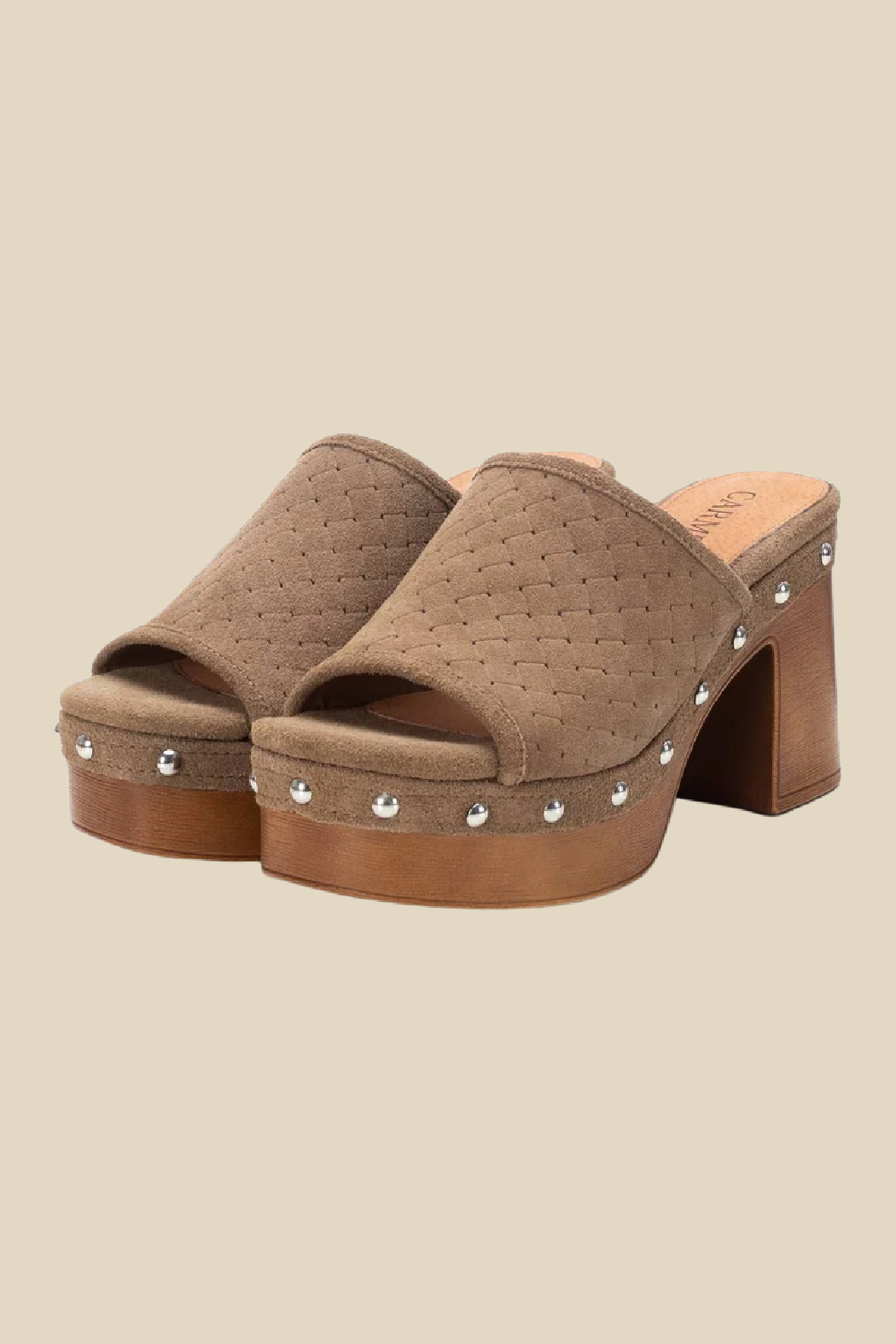 Leather platform clogs sales